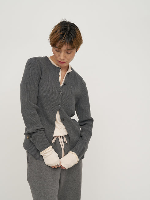 【 予約:10月中旬 】WOOL RIB CREW CD /Y254-91121